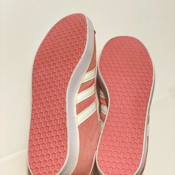 adidas Gazelle Pink and White Sneakers - Picture 9 of 12